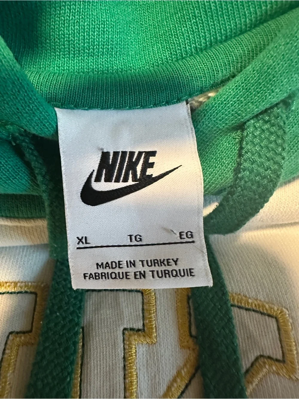 Vintage Nike Sportswear Retro Collegiate Fleece Hoodie